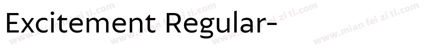 Excitement Regular字体转换